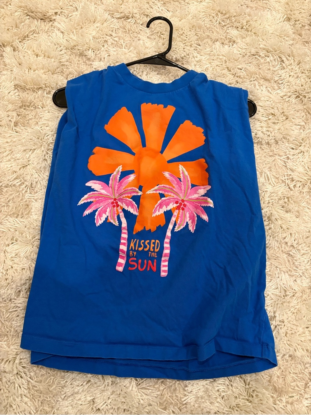 FARM Rio Kissed by the Sun Blue Muscle Tank